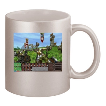 World of Battles 11oz Metallic Silver Mug