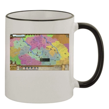 Rise of Prussia 11oz Colored Rim & Handle Mug