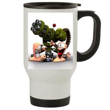 Worms 2 Stainless Steel Travel Mug