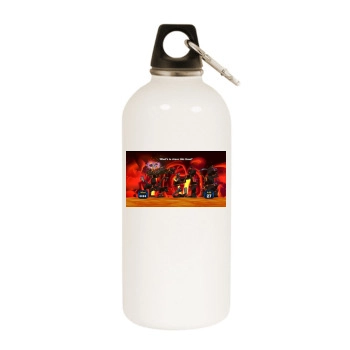 Worms 2 White Water Bottle With Carabiner