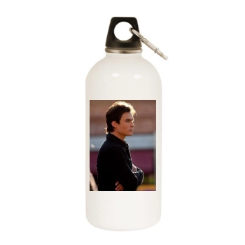 Ian Somerhalder White Water Bottle With Carabiner