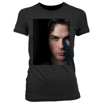 Ian Somerhalder Women's Junior Cut Crewneck T-Shirt