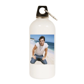 Ian Somerhalder White Water Bottle With Carabiner