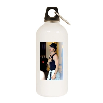 Ian Somerhalder White Water Bottle With Carabiner