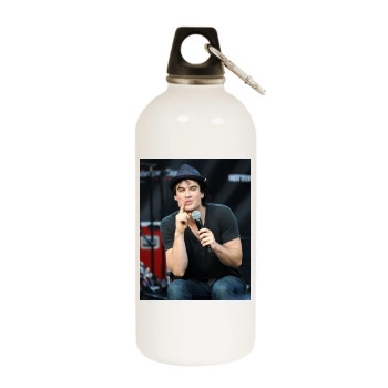 Ian Somerhalder White Water Bottle With Carabiner