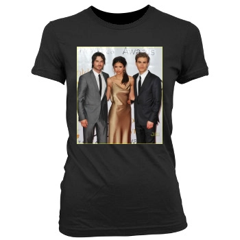 Ian Somerhalder Women's Junior Cut Crewneck T-Shirt