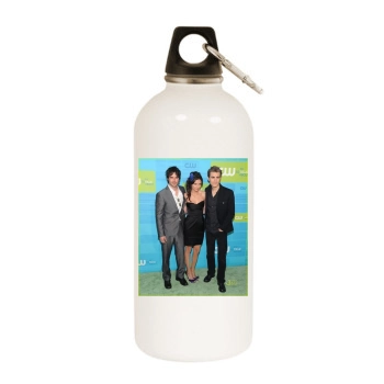 Ian Somerhalder White Water Bottle With Carabiner