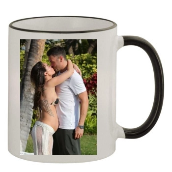 Megan Fox 11oz Colored Rim & Handle Mug