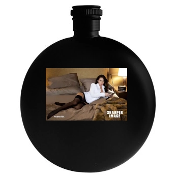 Megan Fox Round Flask