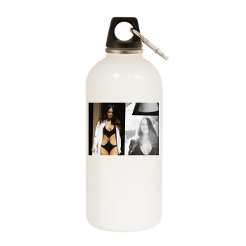 Megan Fox White Water Bottle With Carabiner