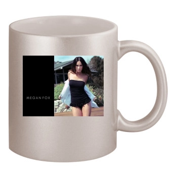 Megan Fox 11oz Metallic Silver Mug