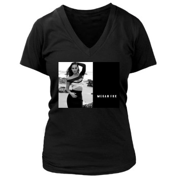 Megan Fox Women's Deep V-Neck TShirt