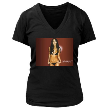 Megan Fox Women's Deep V-Neck TShirt