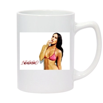 Megan Fox 14oz White Statesman Mug