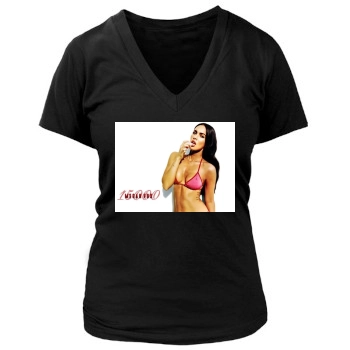 Megan Fox Women's Deep V-Neck TShirt