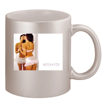 Megan Fox 11oz Metallic Silver Mug