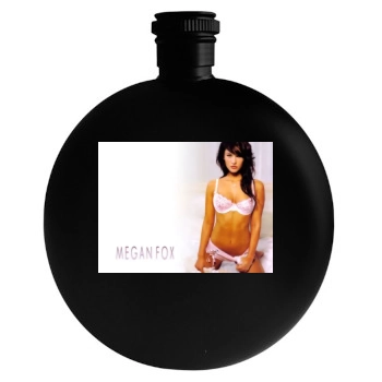 Megan Fox Round Flask