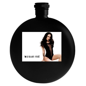 Megan Fox Round Flask