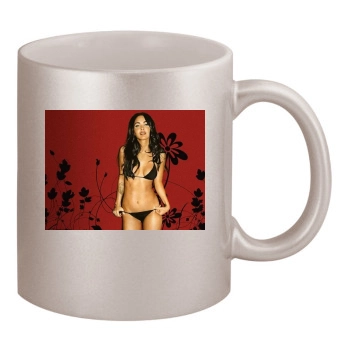 Megan Fox 11oz Metallic Silver Mug