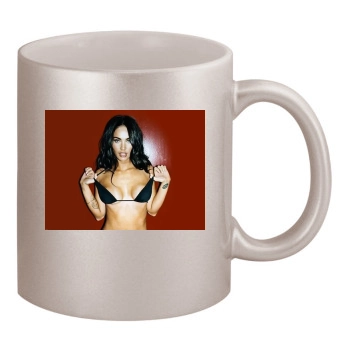 Megan Fox 11oz Metallic Silver Mug