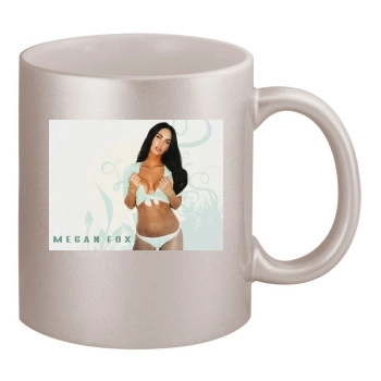 Megan Fox 11oz Metallic Silver Mug