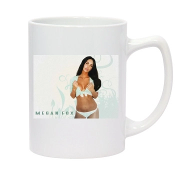 Megan Fox 14oz White Statesman Mug