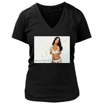 Megan Fox Women's Deep V-Neck TShirt