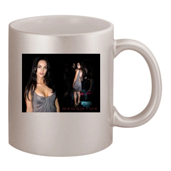 Megan Fox 11oz Metallic Silver Mug