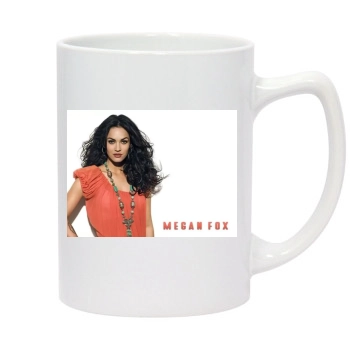 Megan Fox 14oz White Statesman Mug