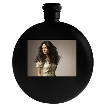 Megan Fox Round Flask