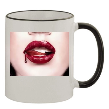 Megan Fox 11oz Colored Rim & Handle Mug