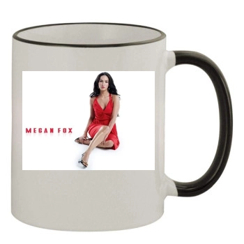 Megan Fox 11oz Colored Rim & Handle Mug