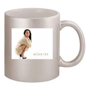 Megan Fox 11oz Metallic Silver Mug