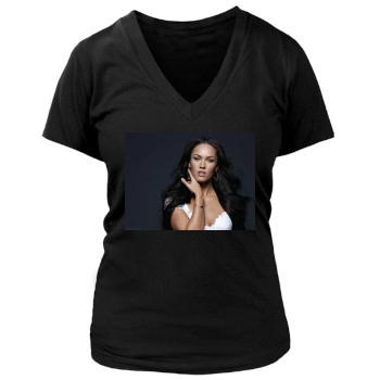 Megan Fox Women's Deep V-Neck TShirt