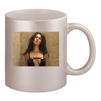 Megan Fox 11oz Metallic Silver Mug