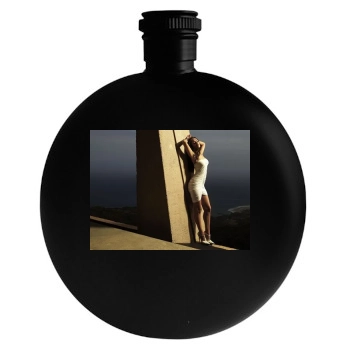 Megan Fox Round Flask