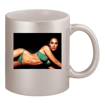 Megan Fox 11oz Metallic Silver Mug