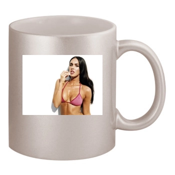 Megan Fox 11oz Metallic Silver Mug