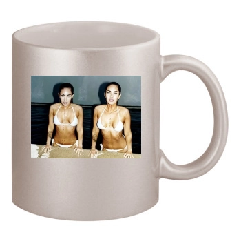 Megan Fox 11oz Metallic Silver Mug