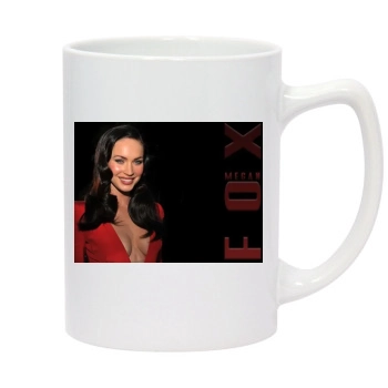 Megan Fox 14oz White Statesman Mug