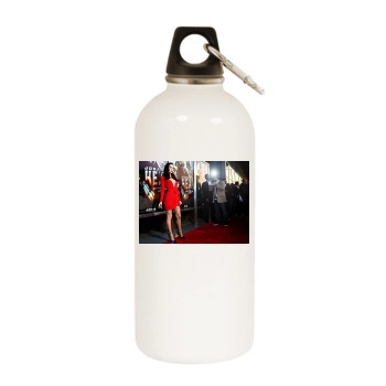 Megan Fox White Water Bottle With Carabiner