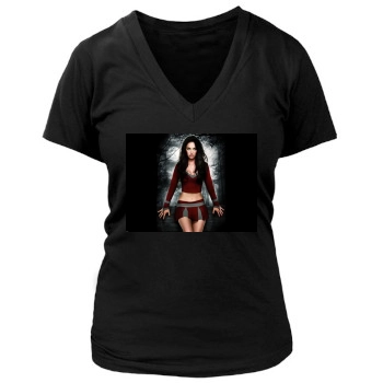 Megan Fox Women's Deep V-Neck TShirt