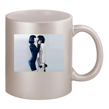 Megan Fox 11oz Metallic Silver Mug