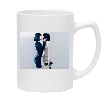 Megan Fox 14oz White Statesman Mug