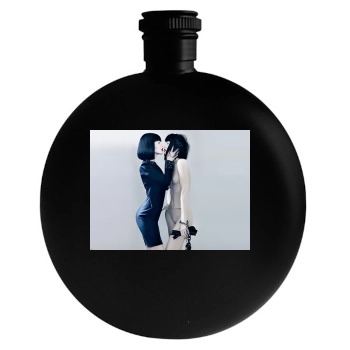 Megan Fox Round Flask