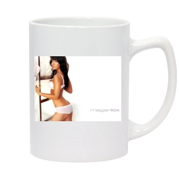 Megan Fox 14oz White Statesman Mug