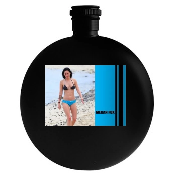 Megan Fox Round Flask