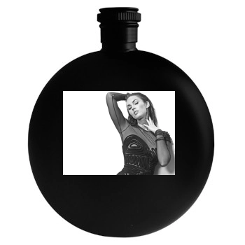 Megan Fox Round Flask