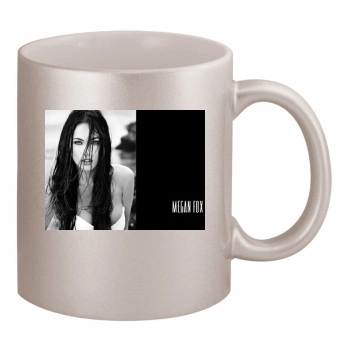 Megan Fox 11oz Metallic Silver Mug