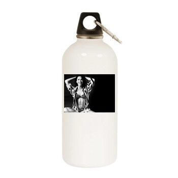 Megan Fox White Water Bottle With Carabiner